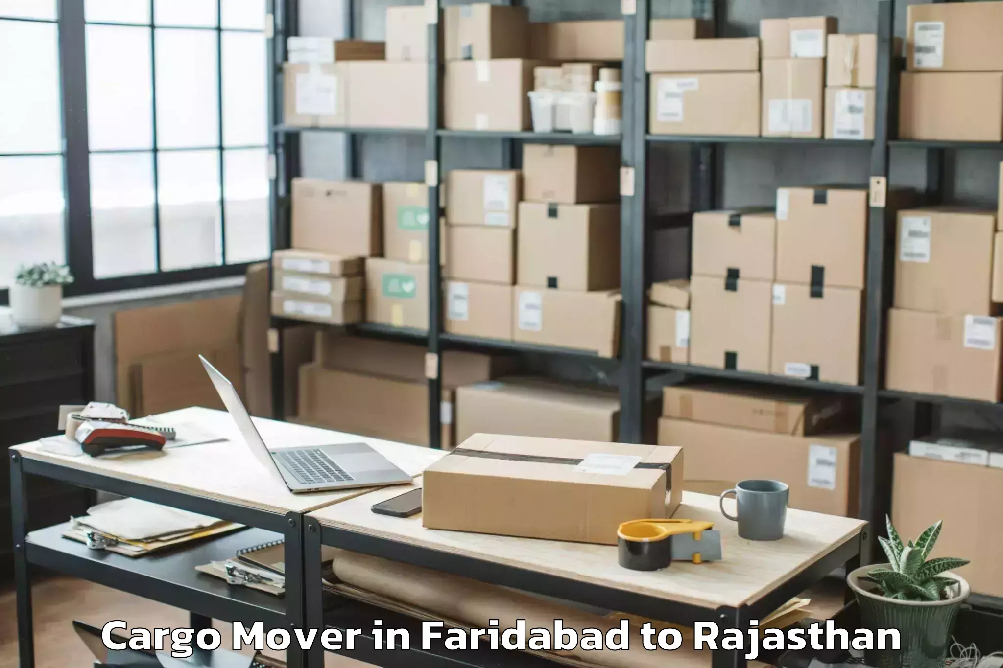 Hassle-Free Faridabad to Sanchor Cargo Mover